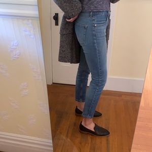 Everlane mid rise skinny regular “mid blue”